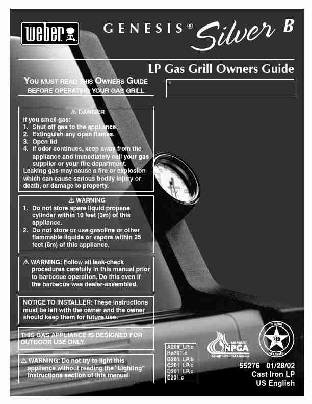 Weber Gas Grill B201_LP b-page_pdf